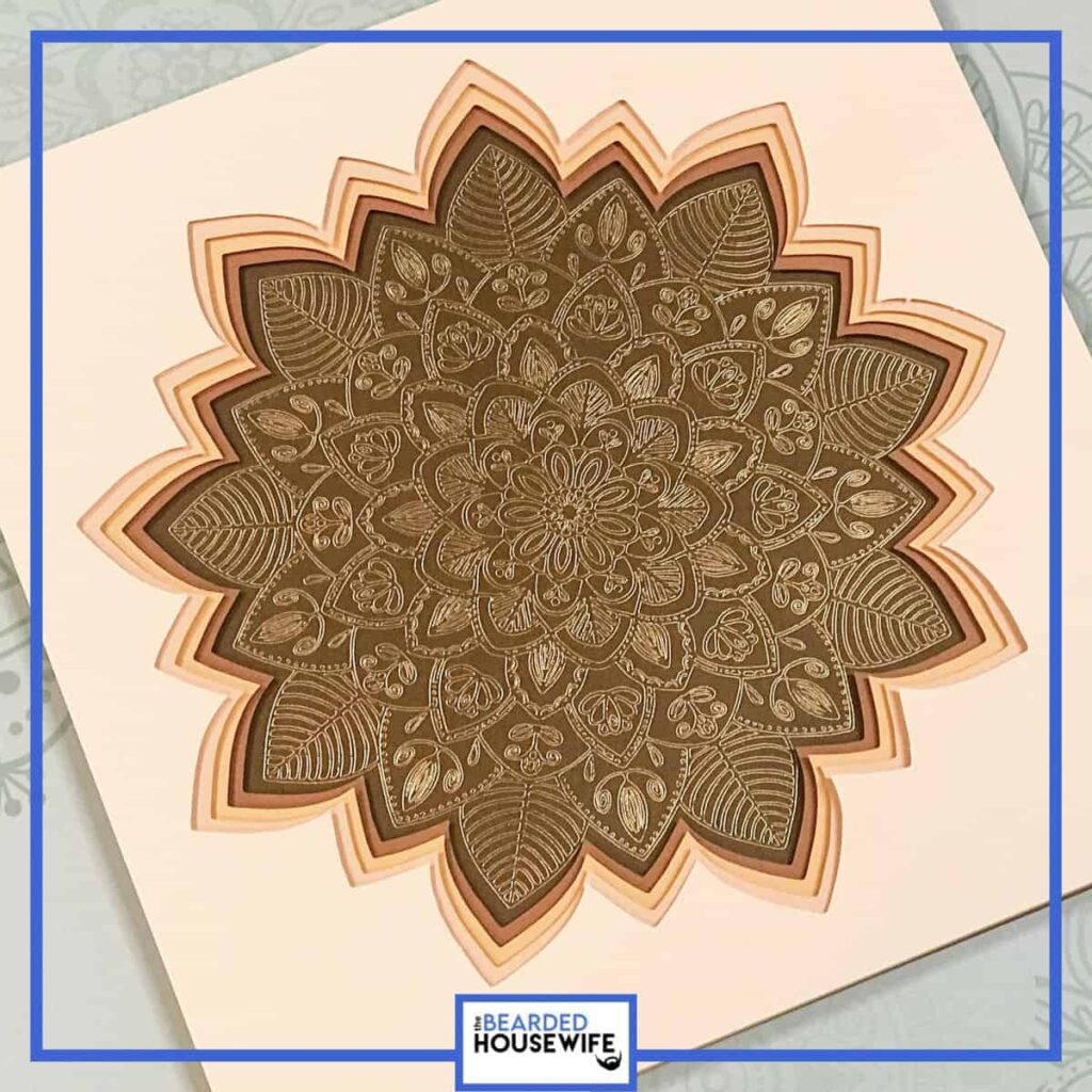 Foil Mandalas with the Cricut Foil Transfer Kit - The Bearded Housewife