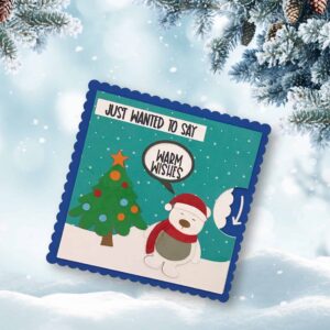 105. Polar Bear Reveal Wheel Card