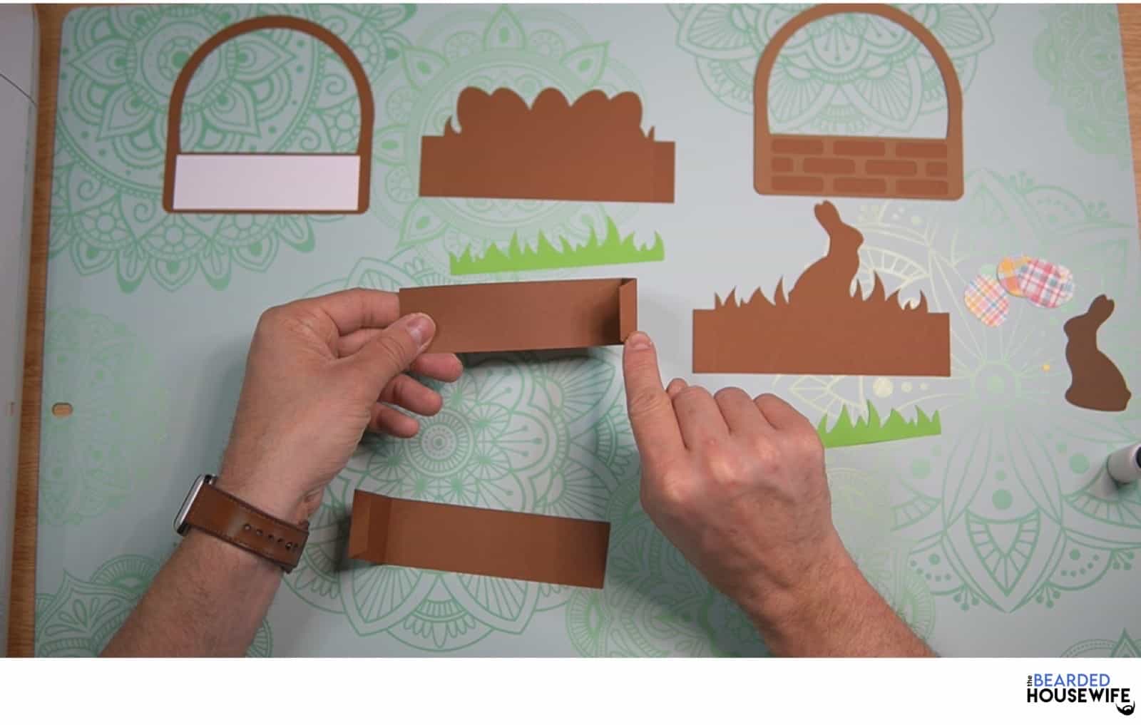 add glue to one of the tabs