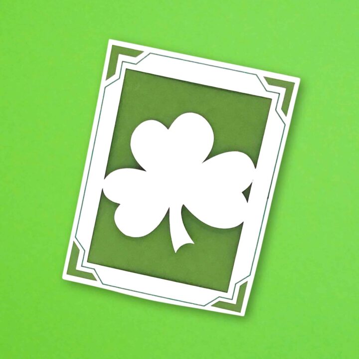 Shamrock Cutout Insert Card