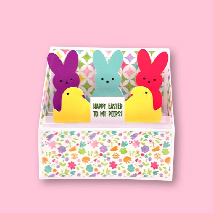 Happy Easter Peeps Box Card