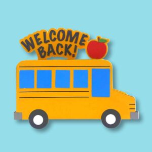 86. School Bus Box Card