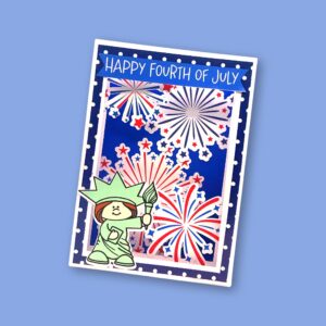 215. Fireworks Box Card