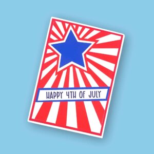 217. Happy Fourth of July Card