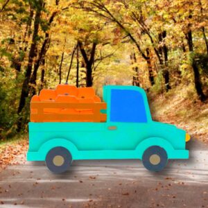 135. Fall Truck Box Card
