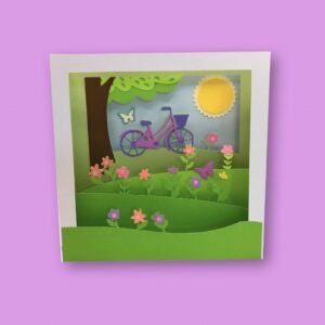 288. Spring Shadow Box Card