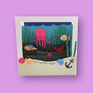286. Under the Sea Shadow Box Card