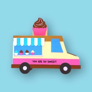 301. Cupcake Truck Box Card