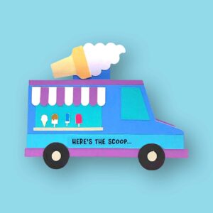299. Ice Cream Truck Box Card