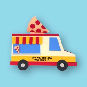 298. Pizza Truck Box Card