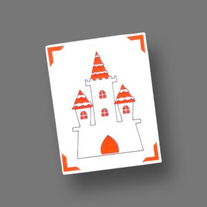 379. Haunted House Insert Card