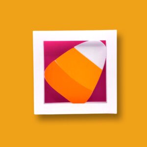 386. Candy Corn Shadow Box Card