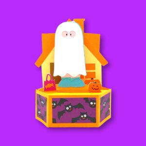 377. Halloween Ghost 360 Box Card