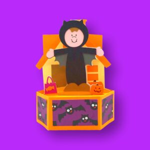387. Halloween Bat 360 Box Card