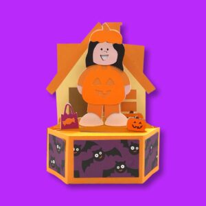 385. Halloween Pumpkin 360 Box Card