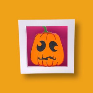 383. Jack-o-Lantern Shadow Box Card