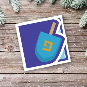 466. Dreidel Side Edge Card