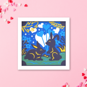 Bunny Love Shadow Box