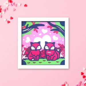 Foxy Love Shadow Box