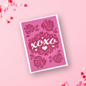 XOXO Layered Card