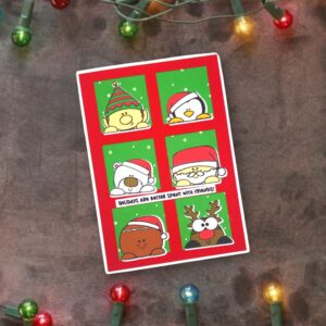 143. Holidays with Friends Layered Card