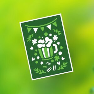 567. Green Beer Layered Card