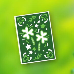565. Shamrocks Layered Card