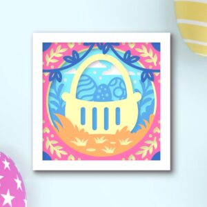 601. Easter Basket Shadow Box