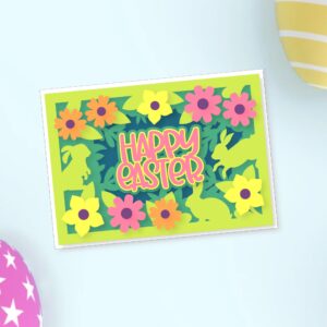 603. Happy Easter Layered Card 1