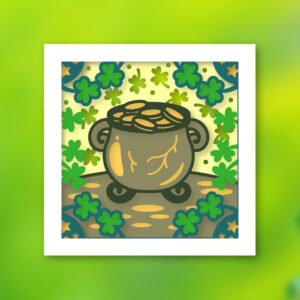 561. Pot of Gold Shadow Box