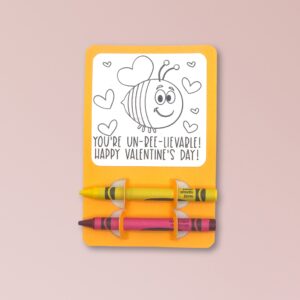 Bee Valentine Coloring Card
