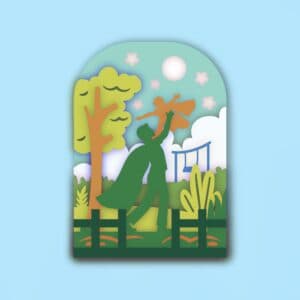 729. Superhero Dad Box Card