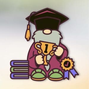 191. Graduation Gnome Layered Paper Craft
