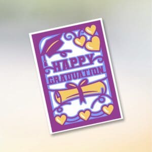 188. Happy Graduation Layered Card