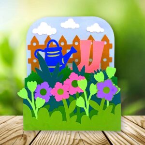 172. Garden Flowers Box Card