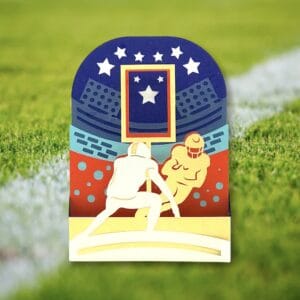 714. Football Box Card
