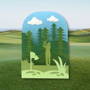 715. Golf Box Card
