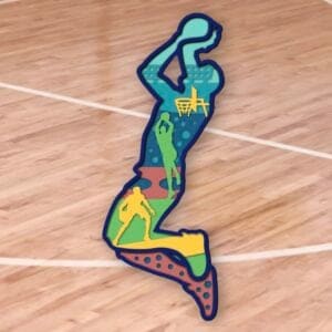 708. Basketball Layered Papercraft