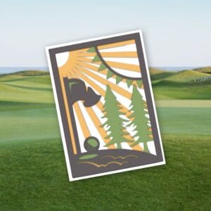 705. Golf Layered Card