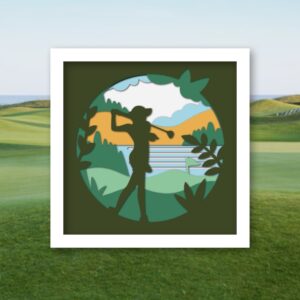 701. Golf Shadow Box