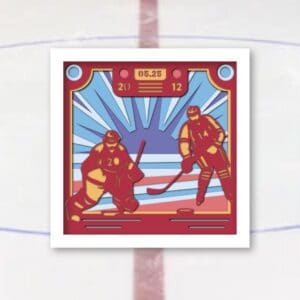 699. Hockey Shadow Box