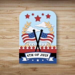 197. 4th of July Box Card 1