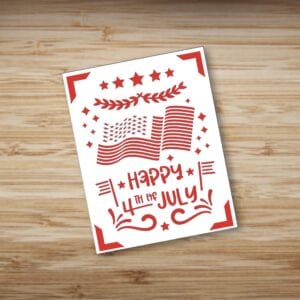 202. 4th of July Insert Card 2
