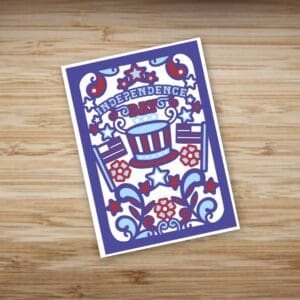 205. Independence Day Layered Card