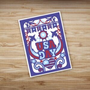 206. USA Day Layered Card
