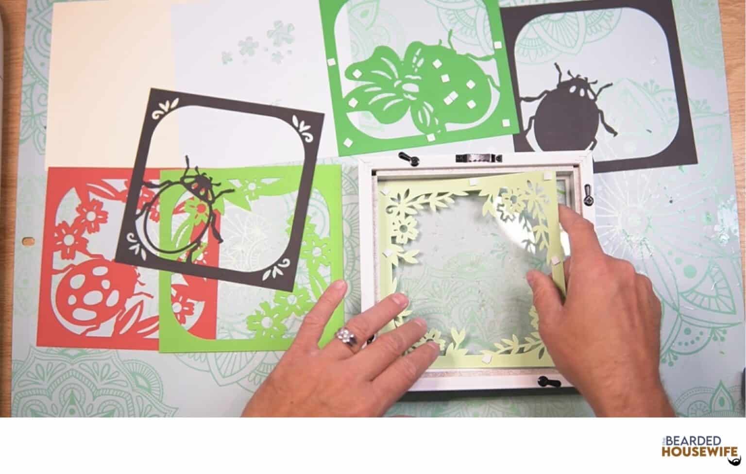 How to Make Cute Ladybug Shadow Boxes - The Bearded Housewife