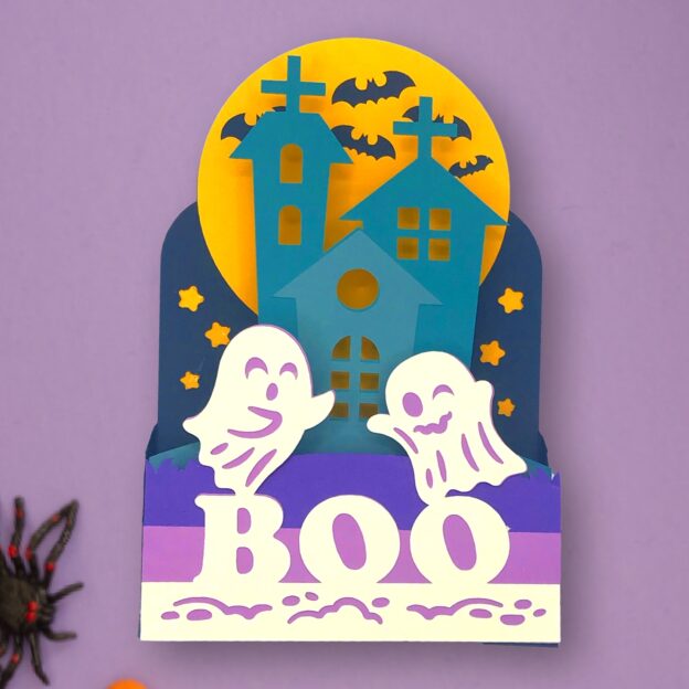 How to Make Boo Box Cards - The Bearded Housewife