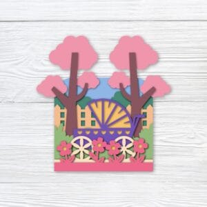 251. Stroller in the Park Box Card