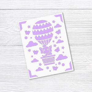 250. Hot Air Balloon Insert Card