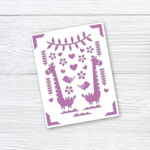 247. Giraffes Insert Card